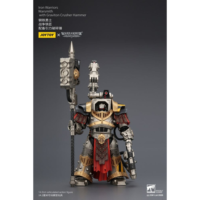 Joytoy - Warhammer - Iron Warriors Warsmith with Graviton Crusher Hammer - The Horus Heresy