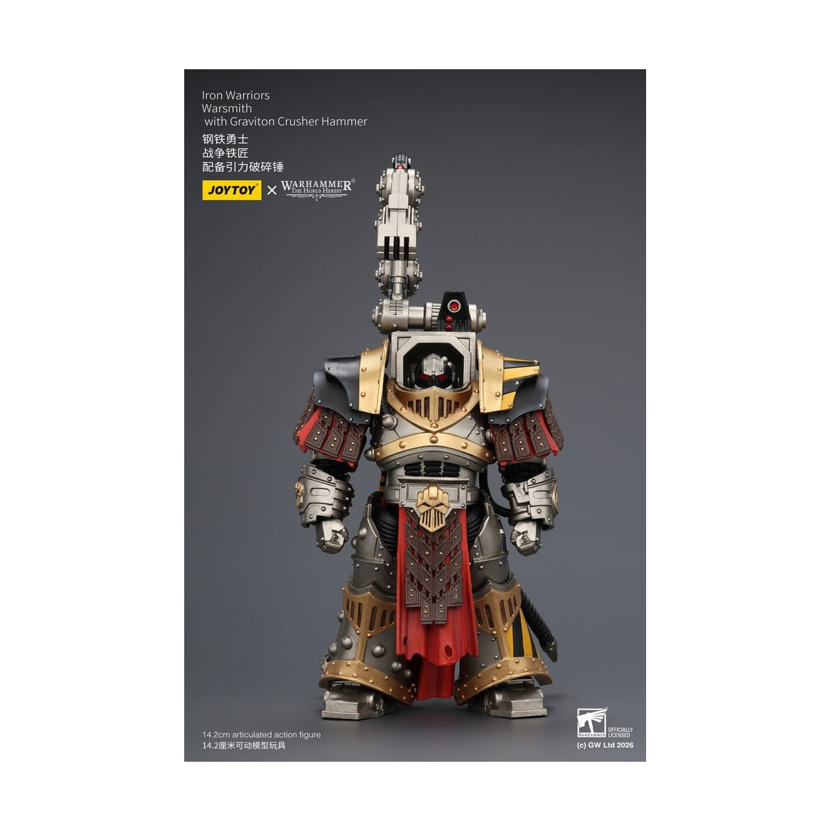 Joytoy - Warhammer - Iron Warriors Warsmith with Graviton Crusher Hammer - The Horus Heresy