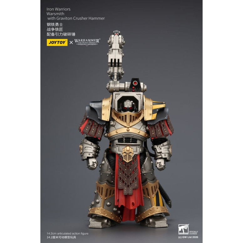 Joytoy - Warhammer - Iron Warriors Warsmith with Graviton Crusher Hammer - The Horus Heresy