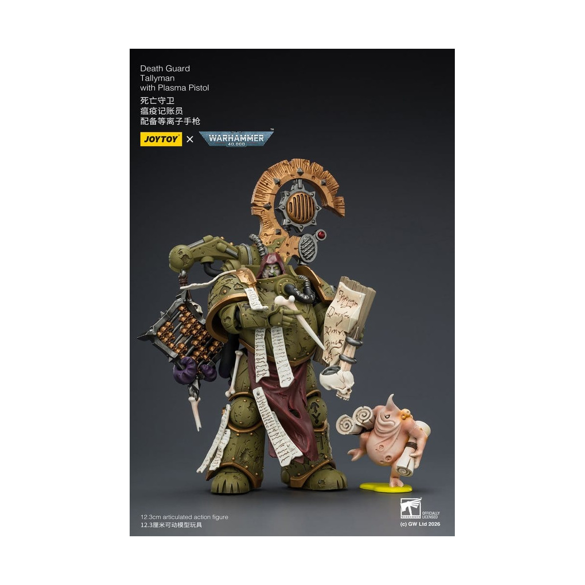 Joytoy - Death Guard - Tallyman with Plasma Pistol 1/18 - Warhammer 40k