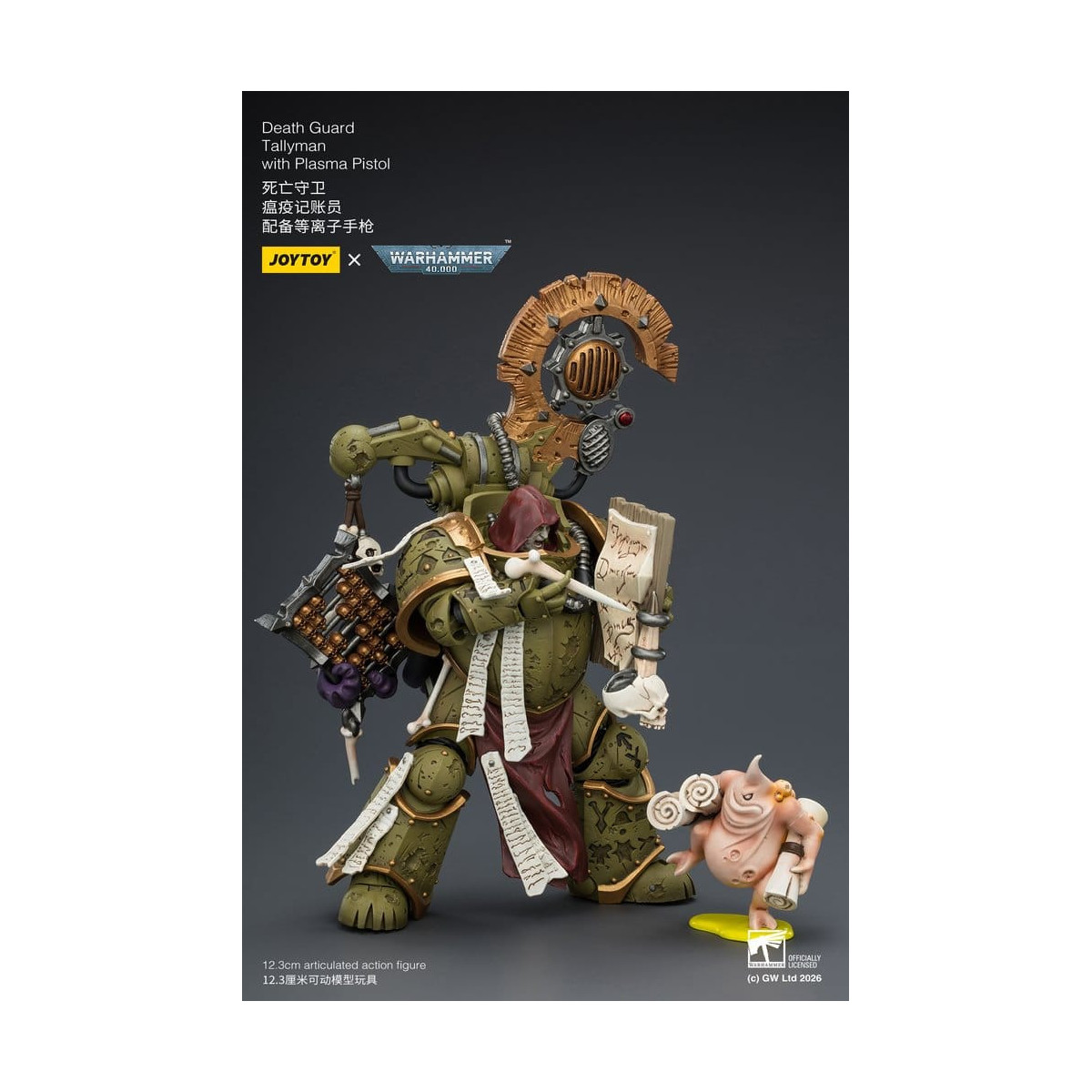 Joytoy - Death Guard - Tallyman with Plasma Pistol 1/18 - Warhammer 40k
