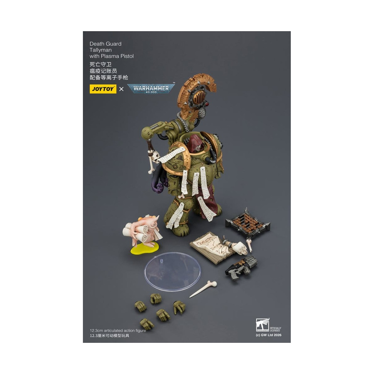 Joytoy - Death Guard - Tallyman with Plasma Pistol 1/18 - Warhammer 40k