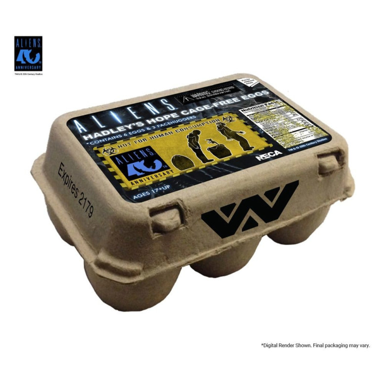 Neca Aliens - Carton of Alien Eggs (40th Anniversary) - 6 pack accessory pack
