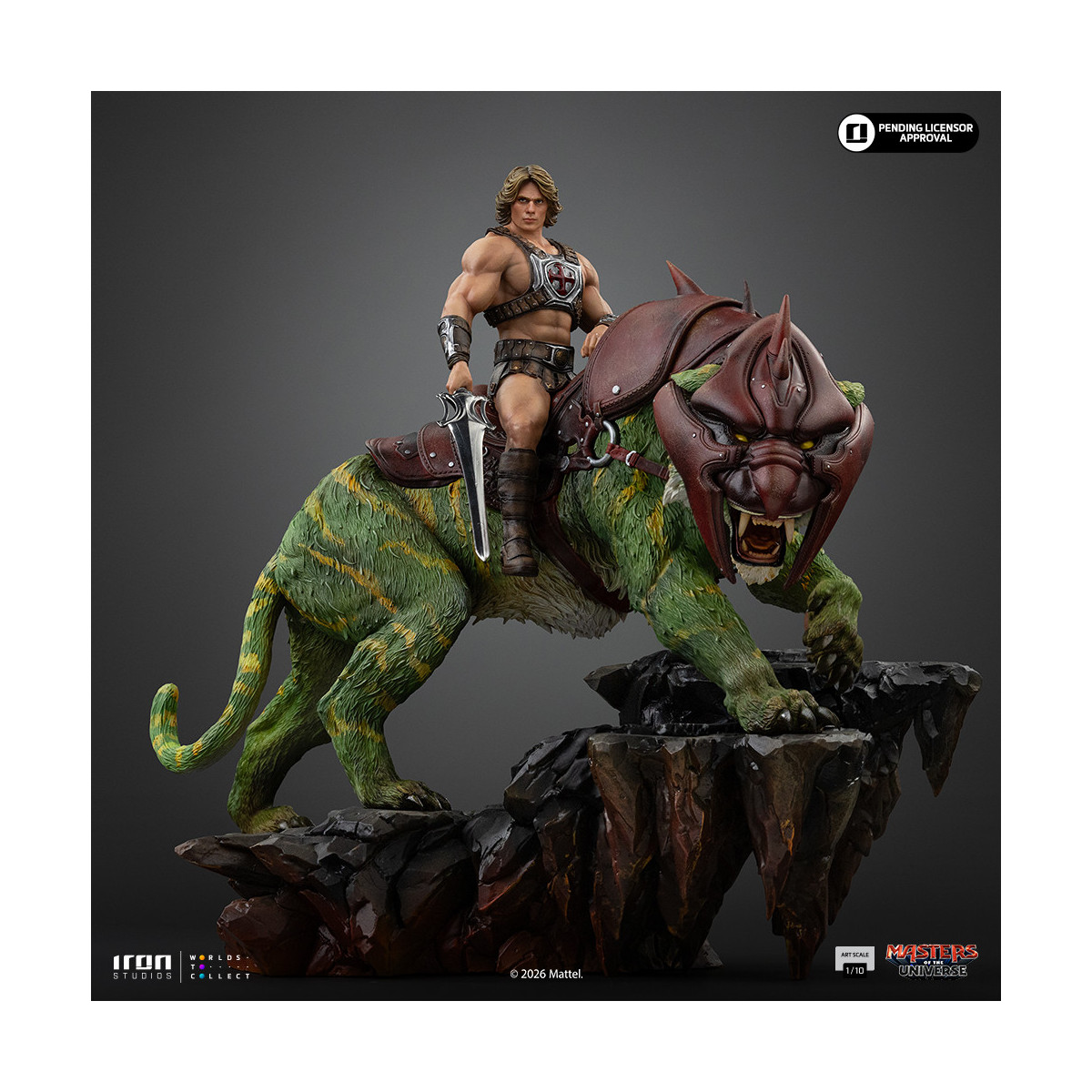 Iron Studios - He-Man and Battle Cat Movie Art Scale 1/10 - Masters of the Universe - Masters of the Universe