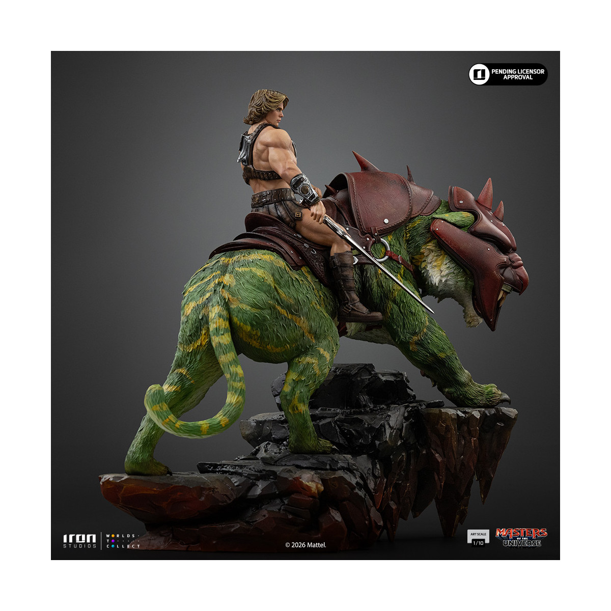 Iron Studios - He-Man and Battle Cat Movie Art Scale 1/10 - Masters of the Universe - Masters of the Universe