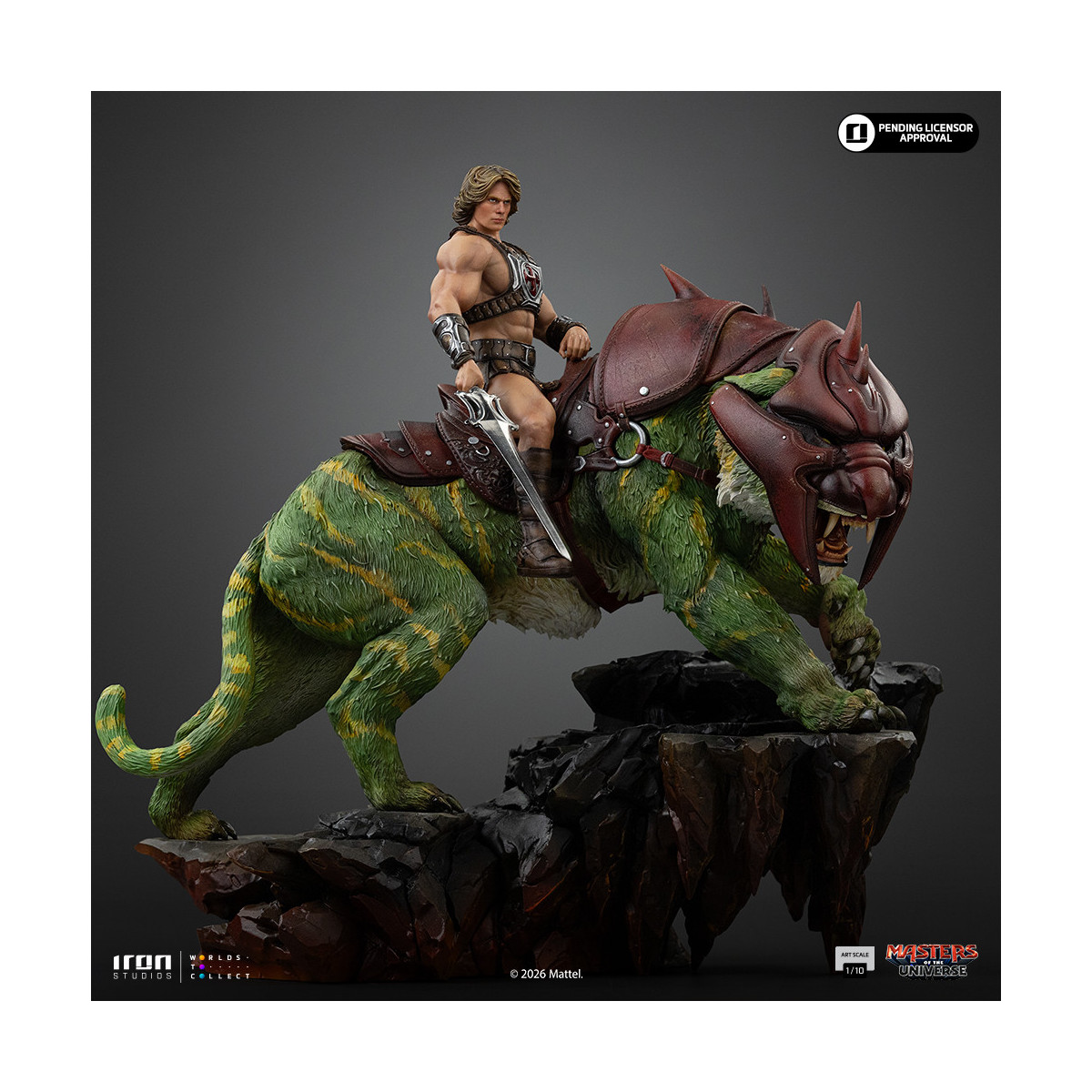 Iron Studios - He-Man and Battle Cat Movie Art Scale 1/10 - Masters of the Universe - Masters of the Universe