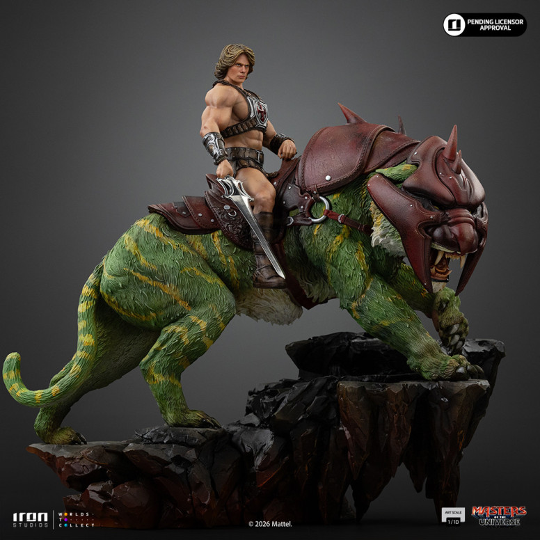 Iron Studios - He-Man and Battle Cat Movie Art Scale 1/10 - Masters of the Universe - Masters of the Universe