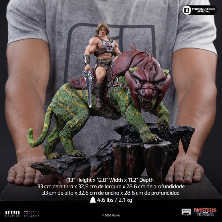 Iron Studios - He-Man and Battle Cat Movie Art Scale 1/10 - Masters of the Universe - Masters of the Universe