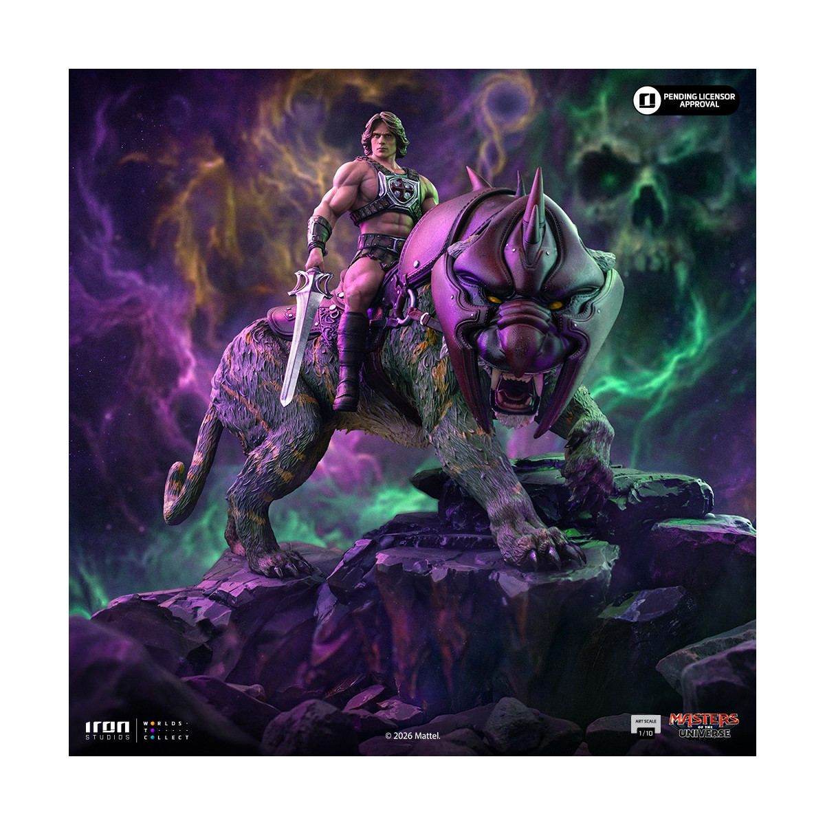 Iron Studios - He-Man and Battle Cat Movie Art Scale 1/10 - Masters of the Universe - Masters of the Universe