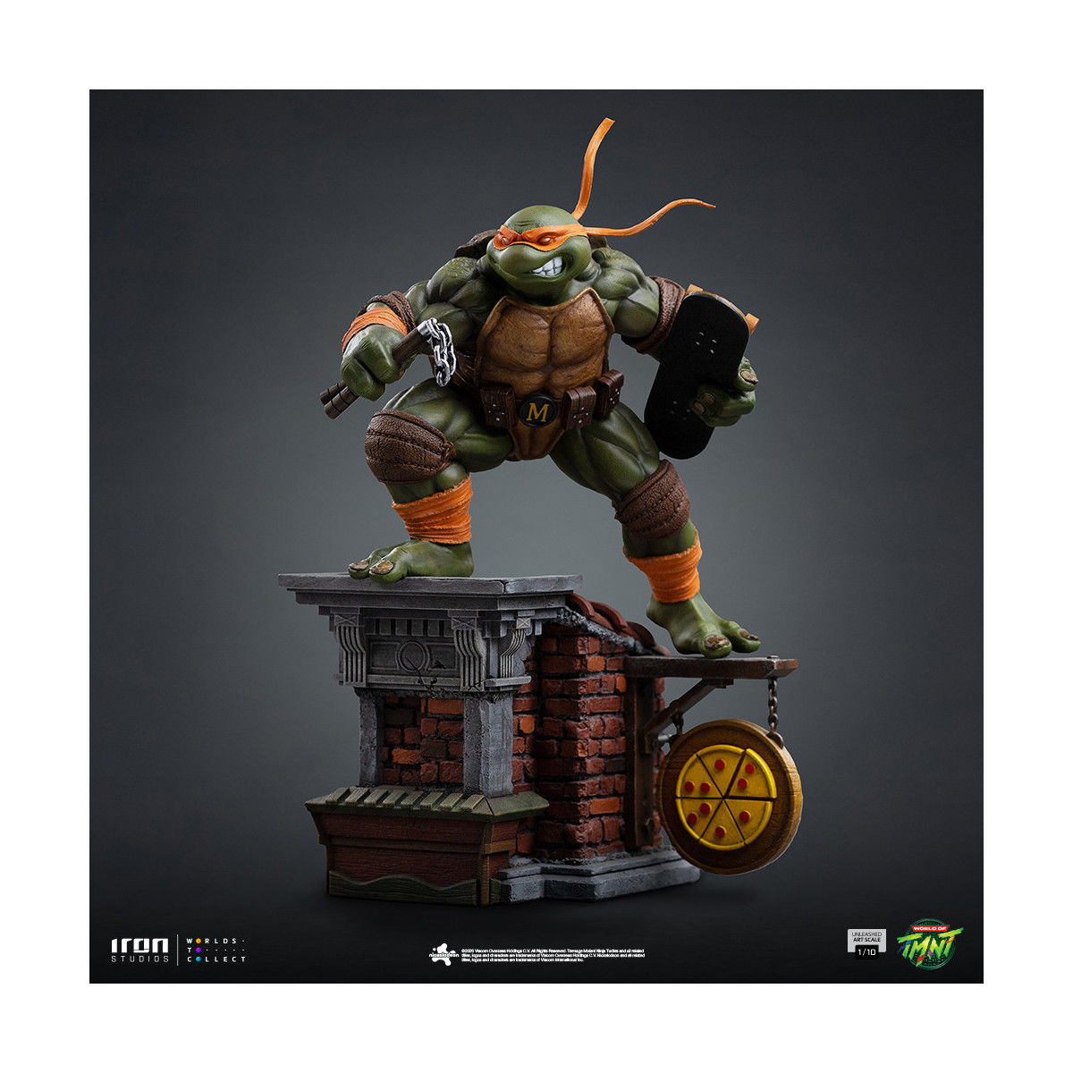Iron Studios - TMNT - Michelangelo Unleashed Art Scale 1/10 - Teenage Mutant Ninja Turtles