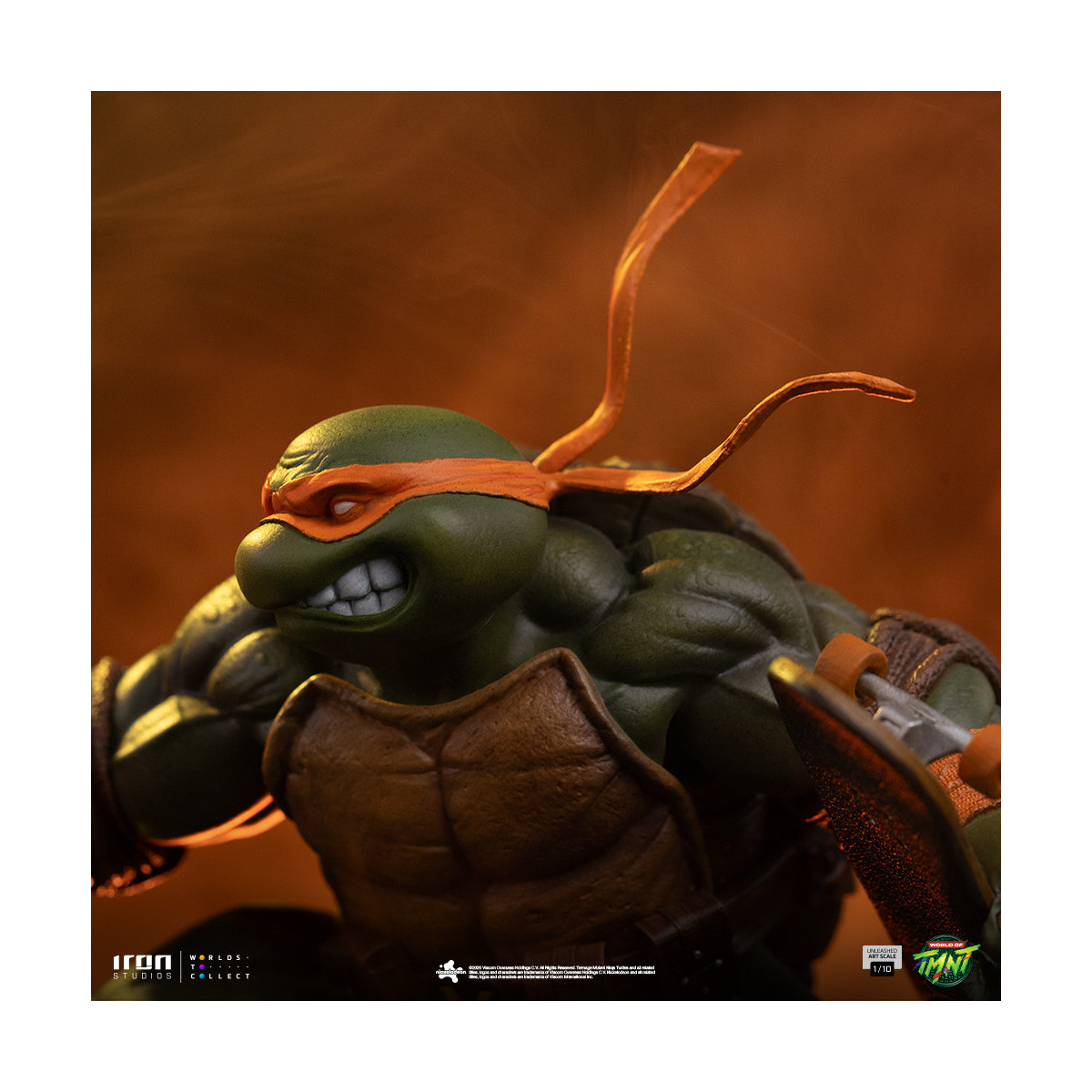 Iron Studios - TMNT - Michelangelo Unleashed Art Scale 1/10 - Teenage Mutant Ninja Turtles