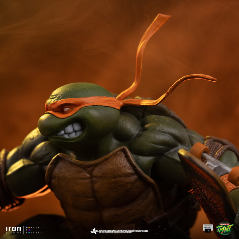 Iron Studios - TMNT - Michelangelo Unleashed Art Scale 1/10 - Teenage Mutant Ninja Turtles
