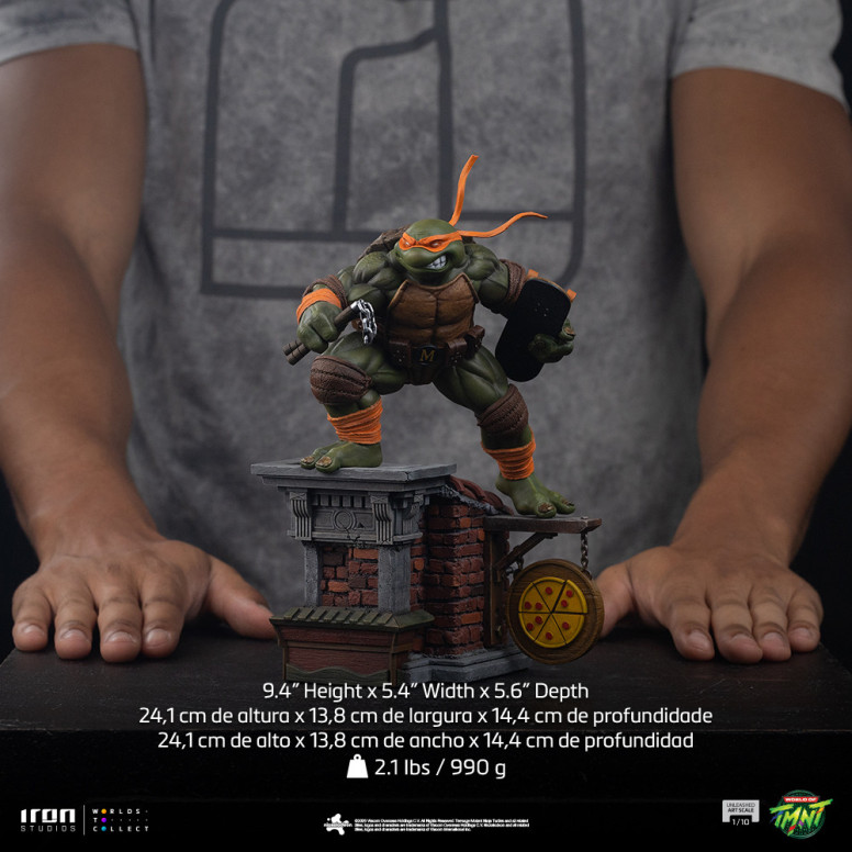 Iron Studios - TMNT - Michelangelo Unleashed Art Scale 1/10 - Teenage Mutant Ninja Turtles