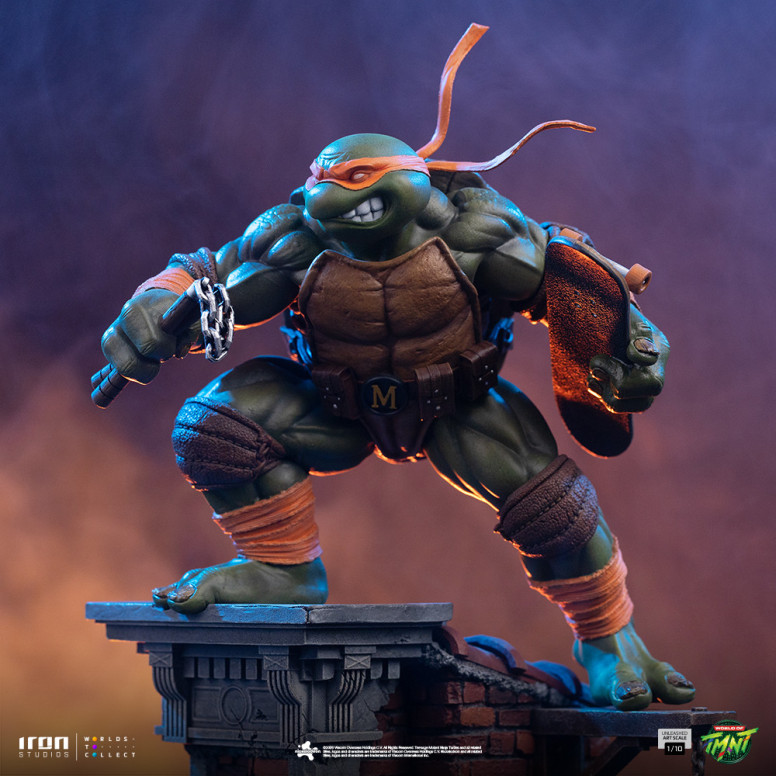 Iron Studios - TMNT - Michelangelo Unleashed Art Scale 1/10 - Teenage Mutant Ninja Turtles