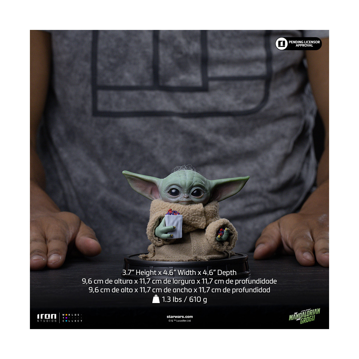 Iron Studios - Grogu PopCorn Time - Grogu Collection Legacy Replica 1/4 - Star Wars: The Mandalorian and Grogu