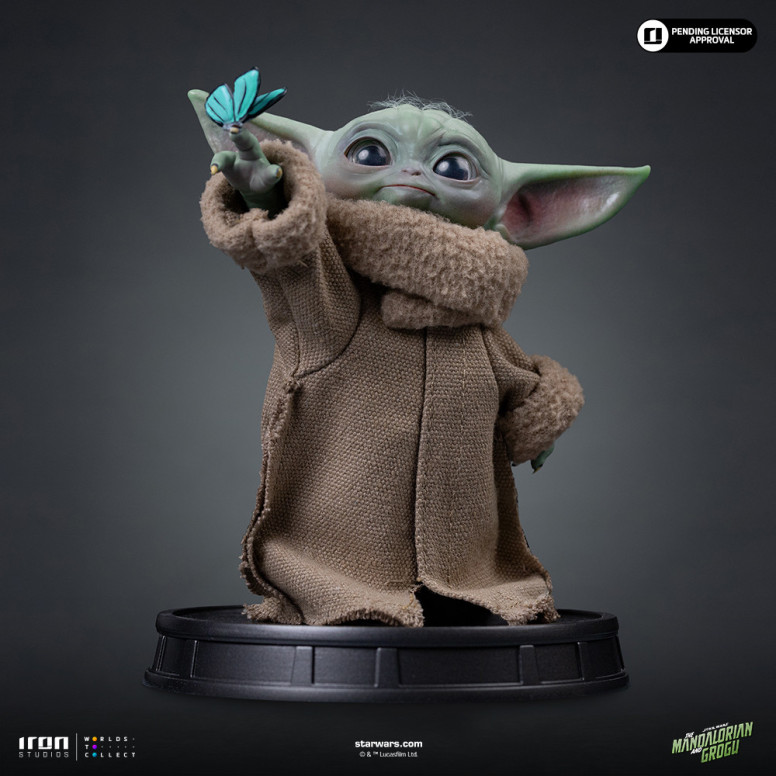 Iron Studios - Grogu Butterfly Wonder - Grogu Collection Legacy Replica 1/4 - Star Wars: The Mandalorian and Grogu