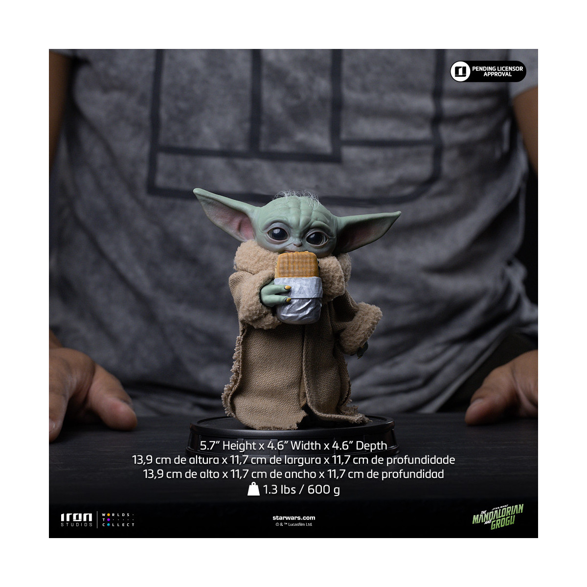 Iron Studios - Grogu Food Cart Snack - Grogu Collection Legacy Replica 1/4 - Star Wars: The Mandalorian and Grogu