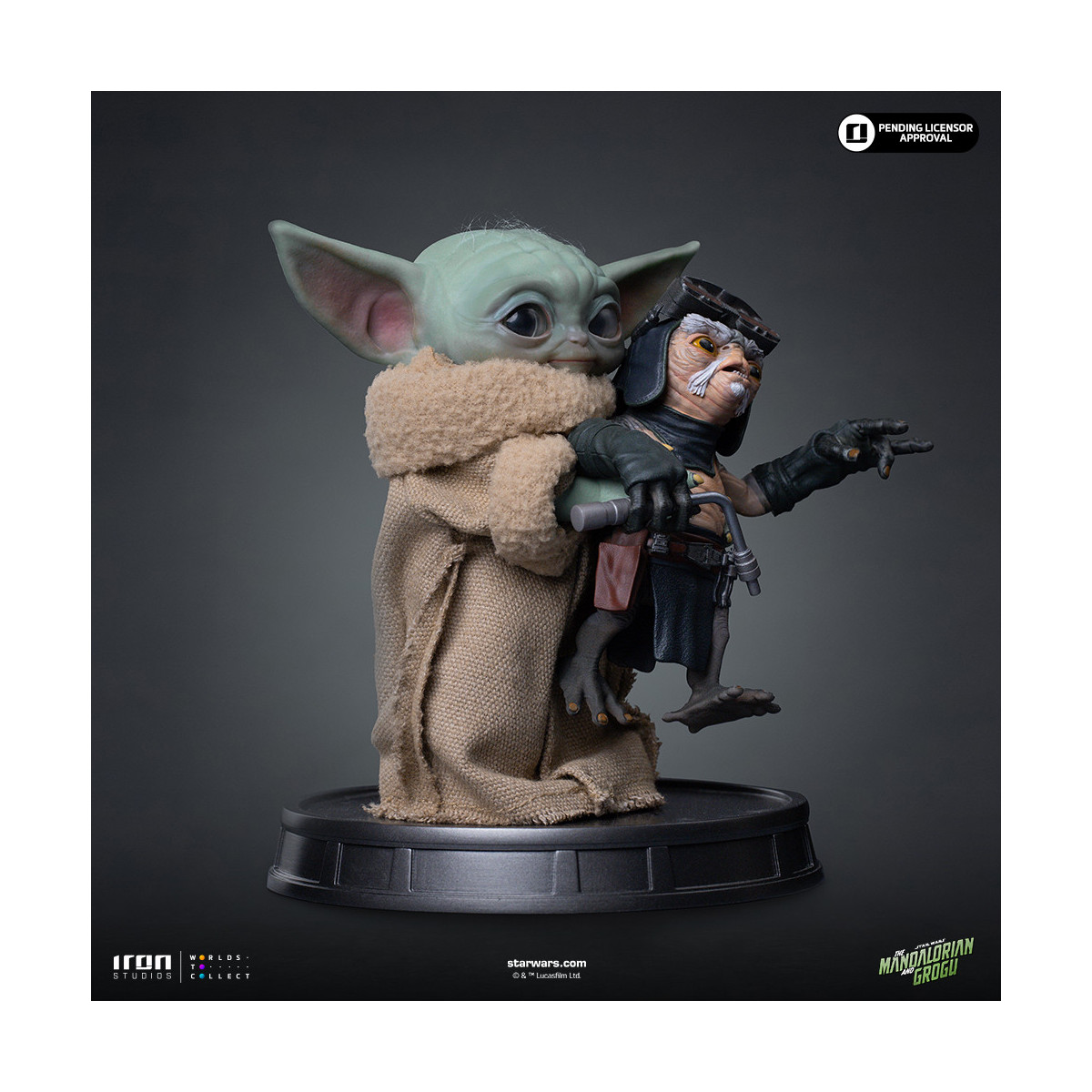 Iron Studios - Grogu No Squeezy - Grogu Collection Legacy Replica 1/4 - Star Wars: The Mandalorian and Grogu