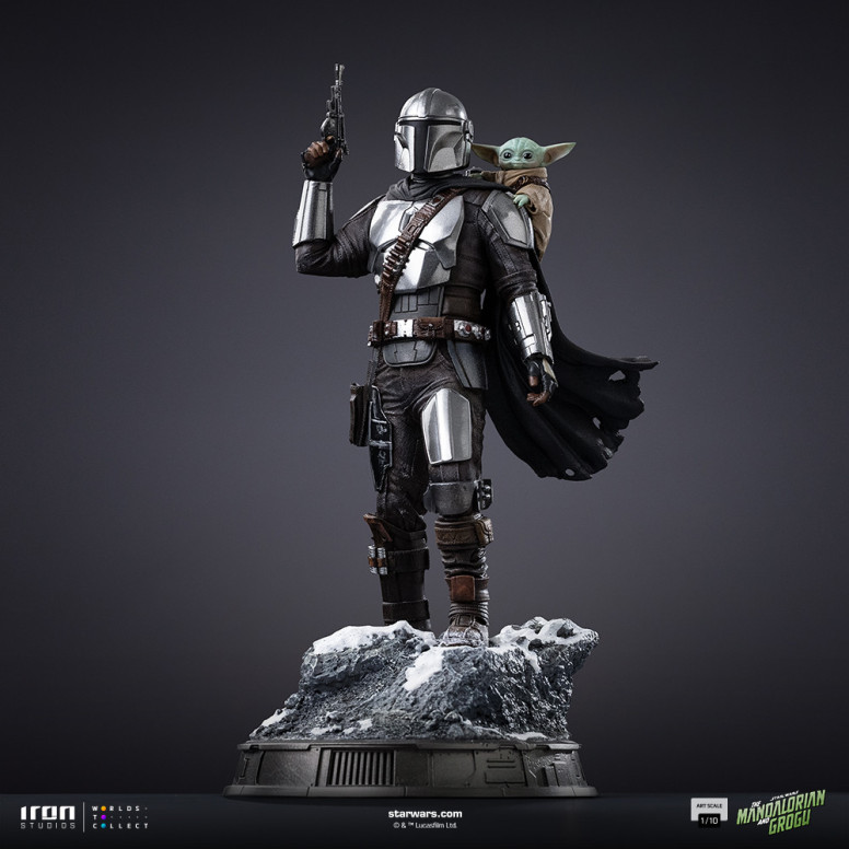 Iron Studios Star Wars - The Mandalorian and Grogu Art Scale 1/10 - The Mandalorian and Grogu Movie