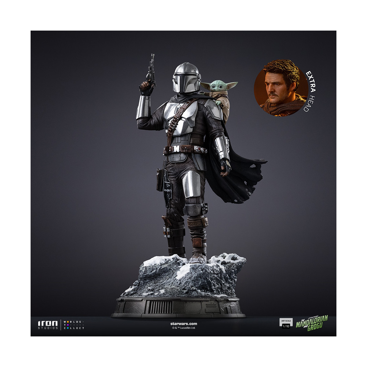 Iron Studios Star Wars - The Mandalorian and Grogu Art Scale 1/10 - The Mandalorian and Grogu Movie