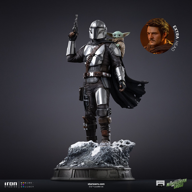 Iron Studios Star Wars - The Mandalorian and Grogu Art Scale 1/10 - The Mandalorian and Grogu Movie