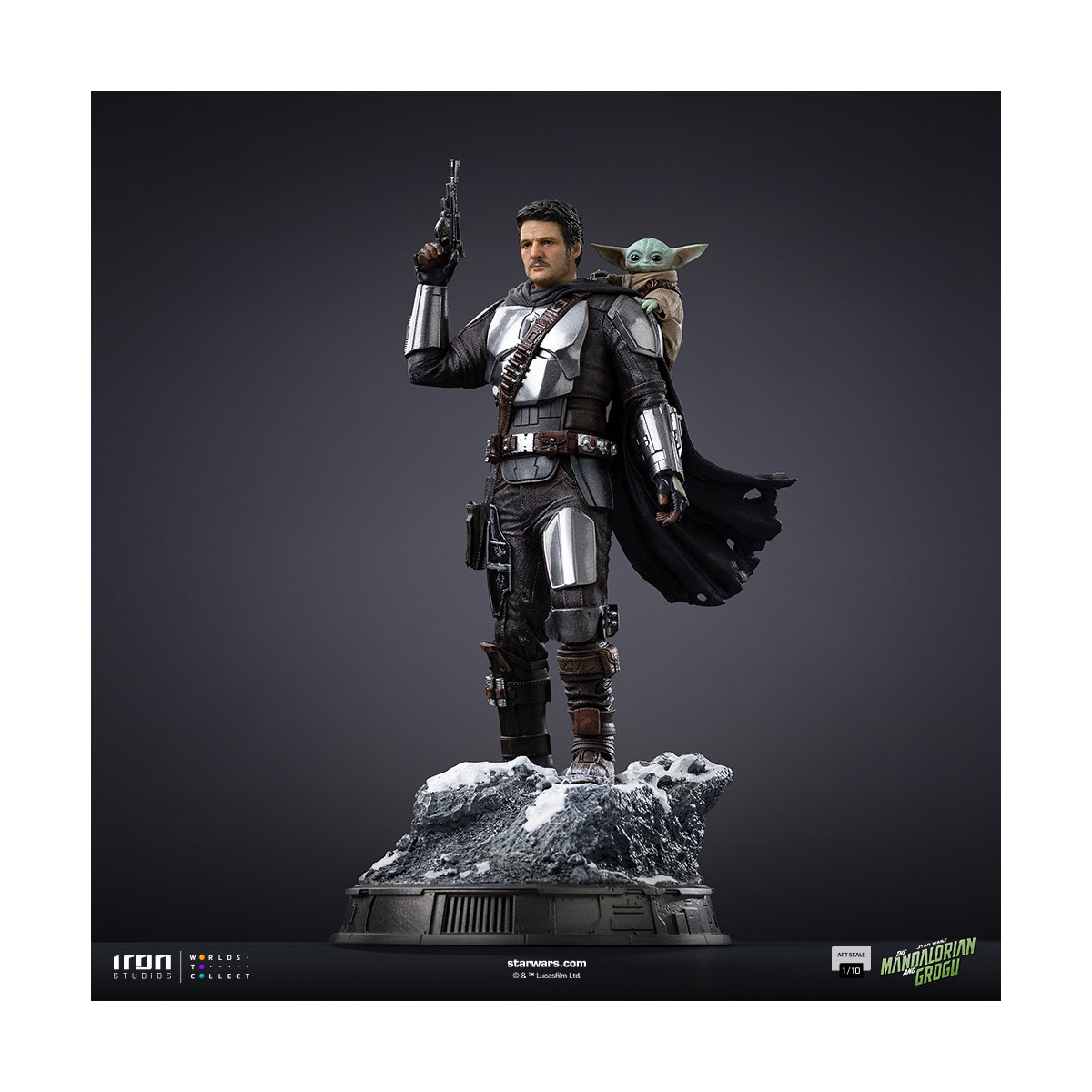 Iron Studios Star Wars - The Mandalorian and Grogu Art Scale 1/10 - The Mandalorian and Grogu Movie