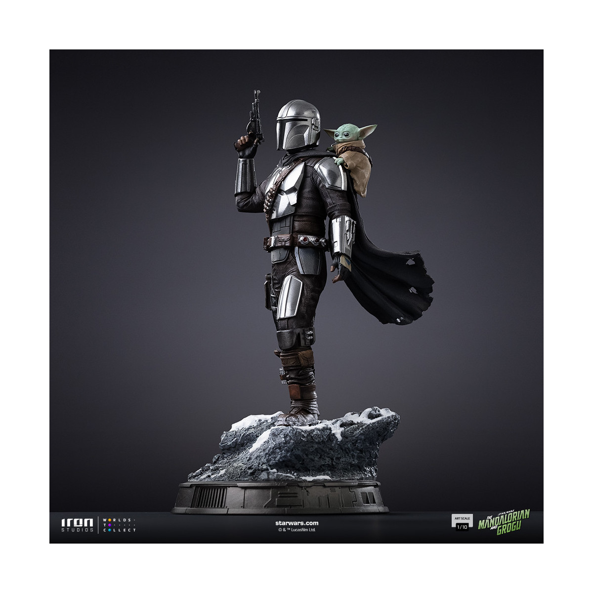 Iron Studios Star Wars - The Mandalorian and Grogu Art Scale 1/10 - The Mandalorian and Grogu Movie