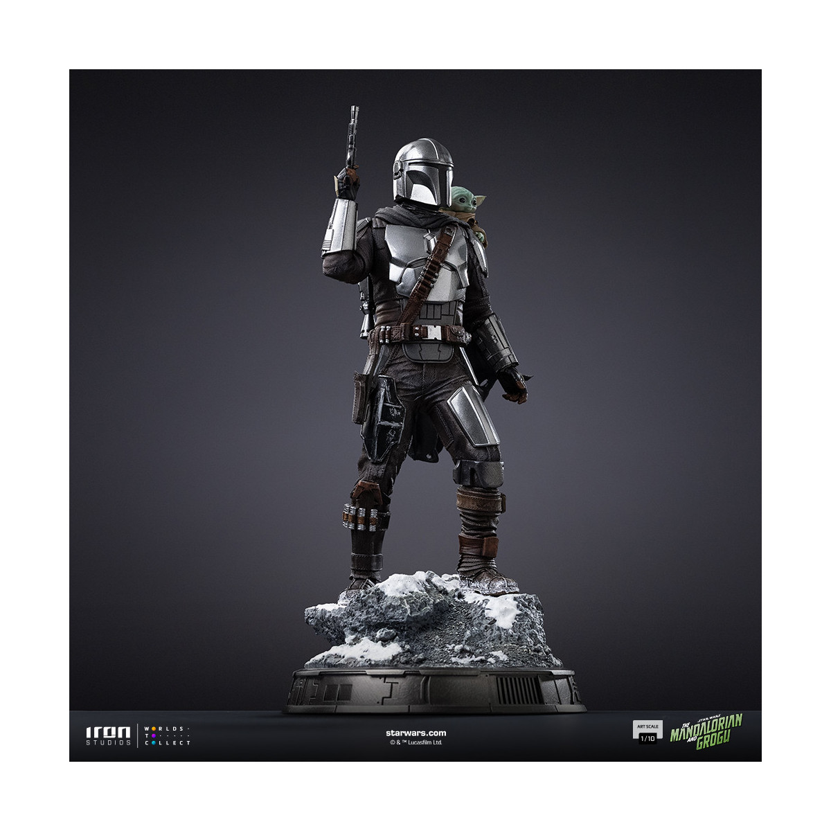Iron Studios Star Wars - The Mandalorian and Grogu Art Scale 1/10 - The Mandalorian and Grogu Movie