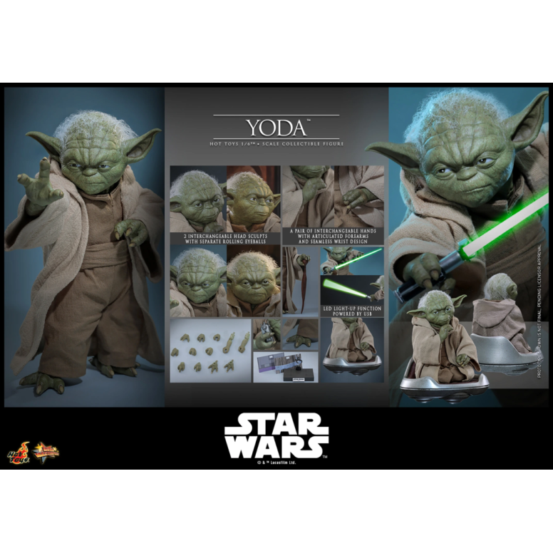 Hot Toys Star Wars - YODA 1/6 MMS878 - Episode III: Revenge of the