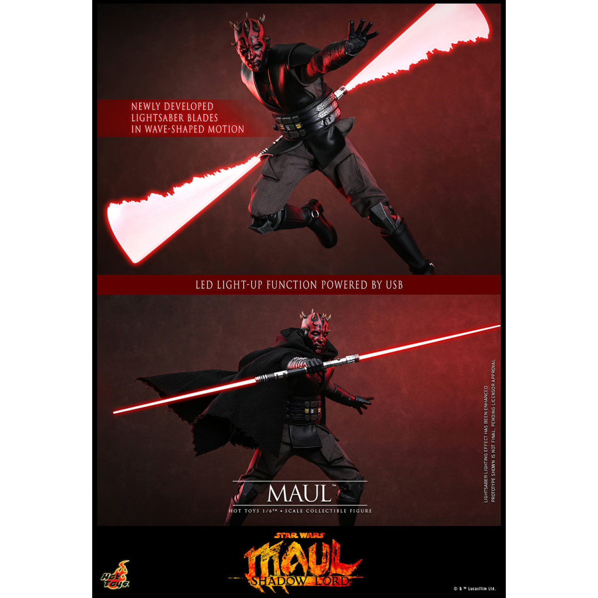 Hot Toys Star Wars - Darth Maul 1/6 TMS187 - Star Wars: Maul - Shadow Lord