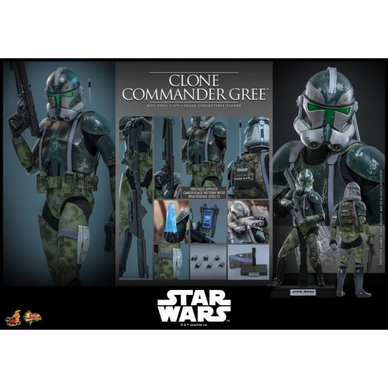 Hot Toys Star Wars - Clone Commander Gree 1/6 MMS877 - Episode III: Revenge of the Sith