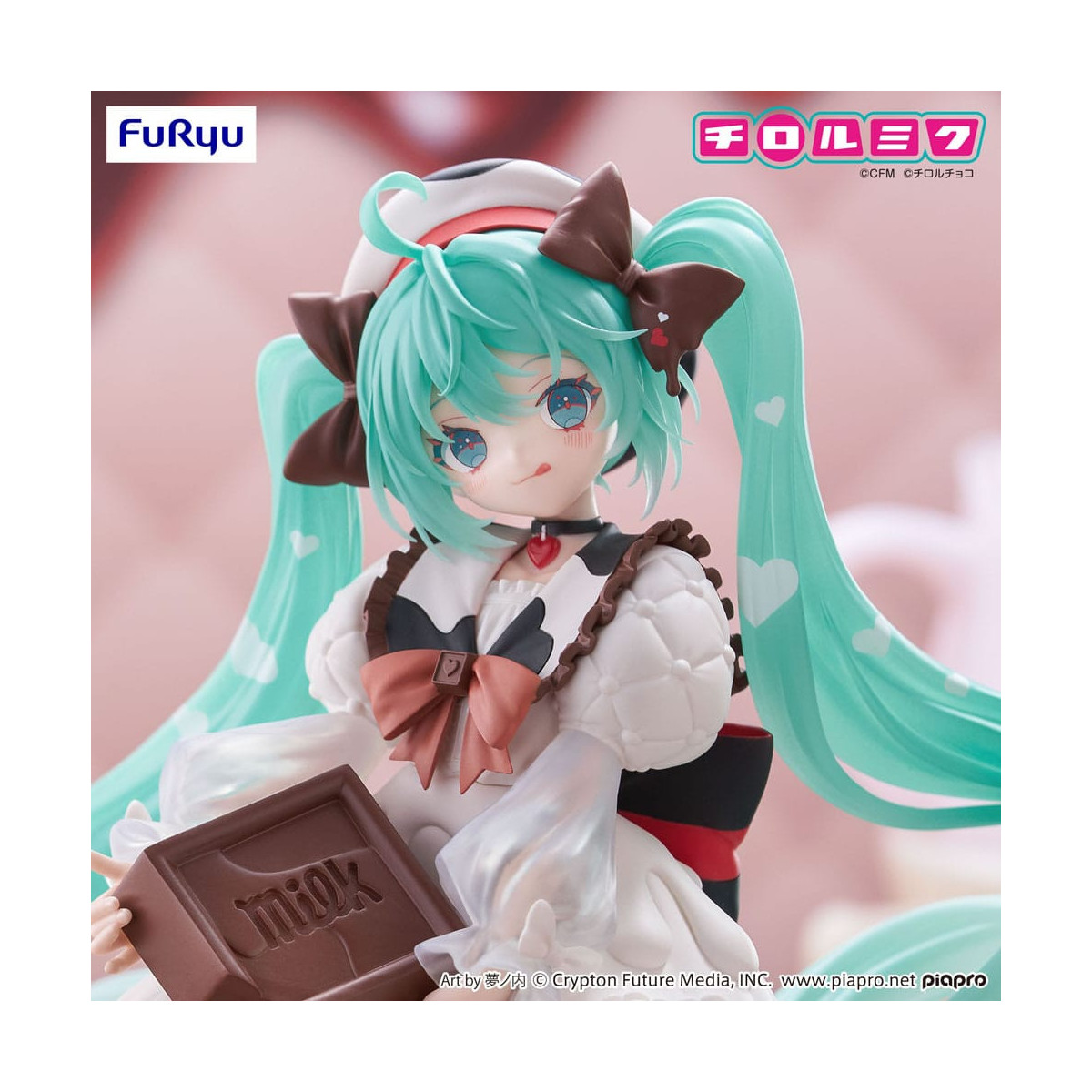 Furyu Trio-Try-iT - Hatsune Miku Milk Ver. - Hatsune Miku x Tirol Choco