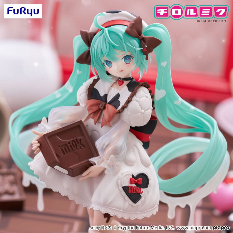 Furyu Trio-Try-iT - Hatsune Miku Milk Ver. - Hatsune Miku x Tirol Choco