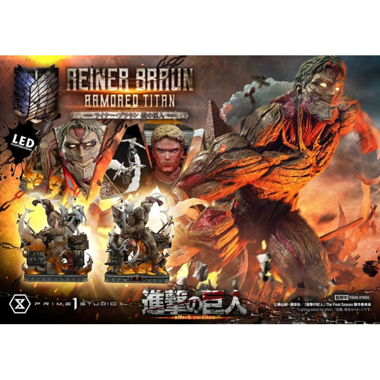 Prime 1 Studio Attack on Titan (Tv Animation) Reiner Braun Armored Titan - Ultimate Diorama Masterline series