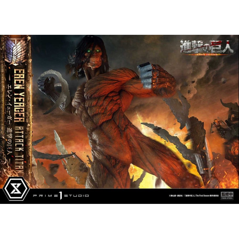 Prime 1 Studio Attack on Titan (Tv Animation) Eren Yeager Attack Titan - Ultimate Diorama Masterline series