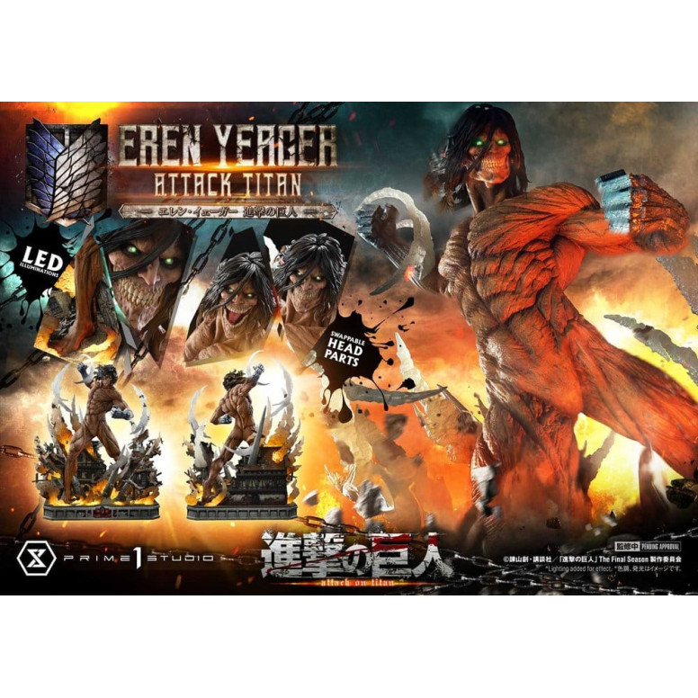 Prime 1 Studio Attack on Titan (Tv Animation) Eren Yeager Attack Titan - Ultimate Diorama Masterline series