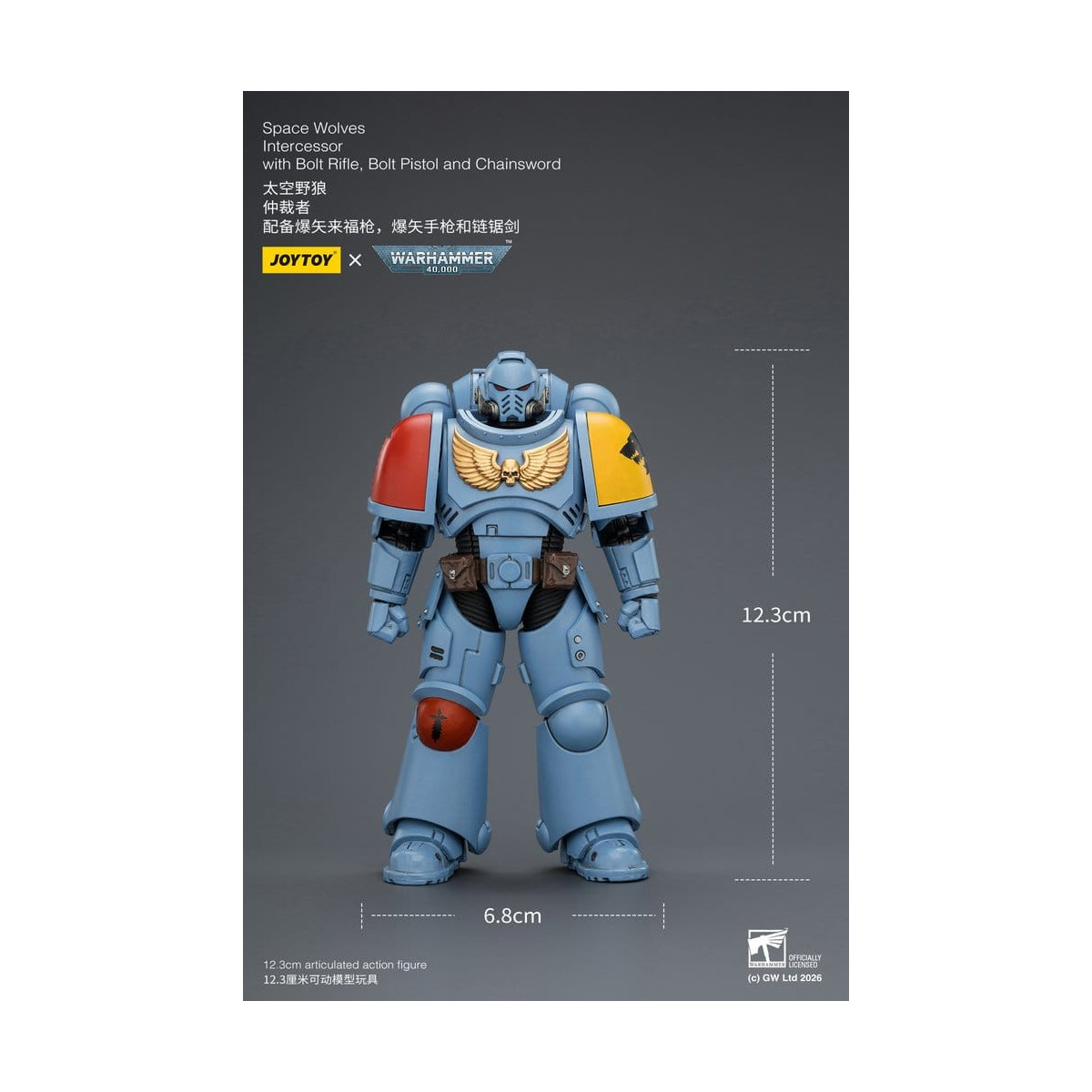 JoyToy Space Marines - Space Wolves - Intercessors 1/18 - Warhammer 40K