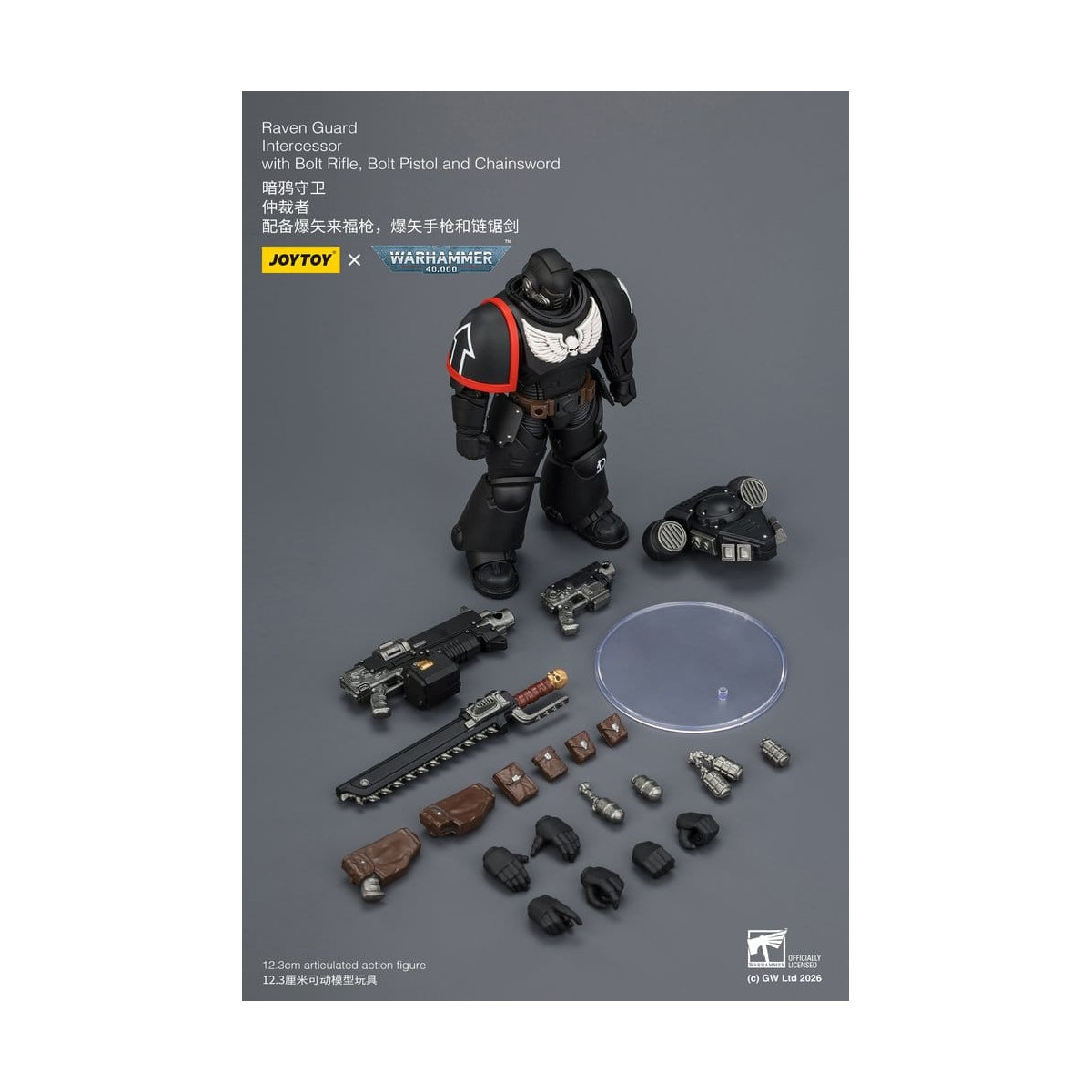 JoyToy Space Marines - Raven Guard - Intercessors 1/18 - Warhammer 40K