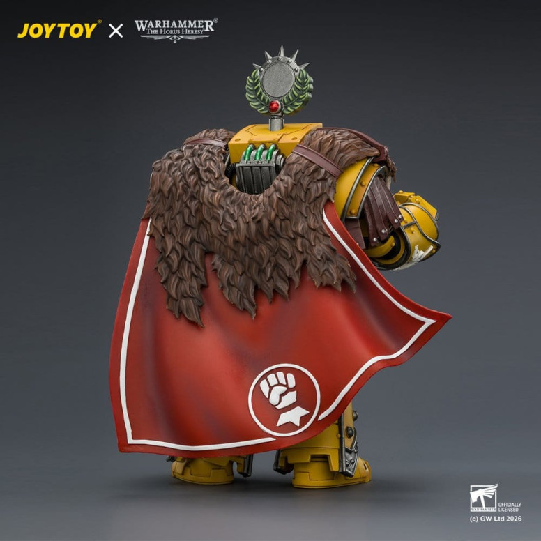 Joytoy - Warhammer - Imperial Fists - Lord Castellan Evander Garrius, The Tyrant of Cthonia with the Subiugator and Incineratus