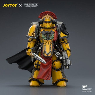 Joytoy - Warhammer - Imperial Fists - Legion Praetor in Mk III Armour with Power Sword and Bolt Pistol - The Horus Heresy