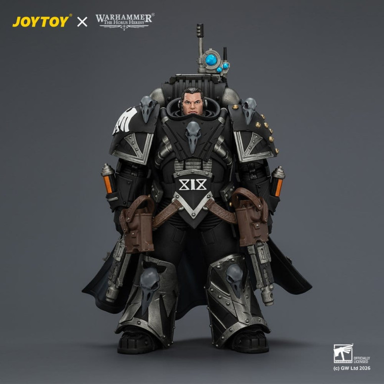 JoyToy Space Marines - Raven Guard - Kaedes Nex, the Blood Crow with Fulcrum hand cannons 1/18 - Warhammer 40k