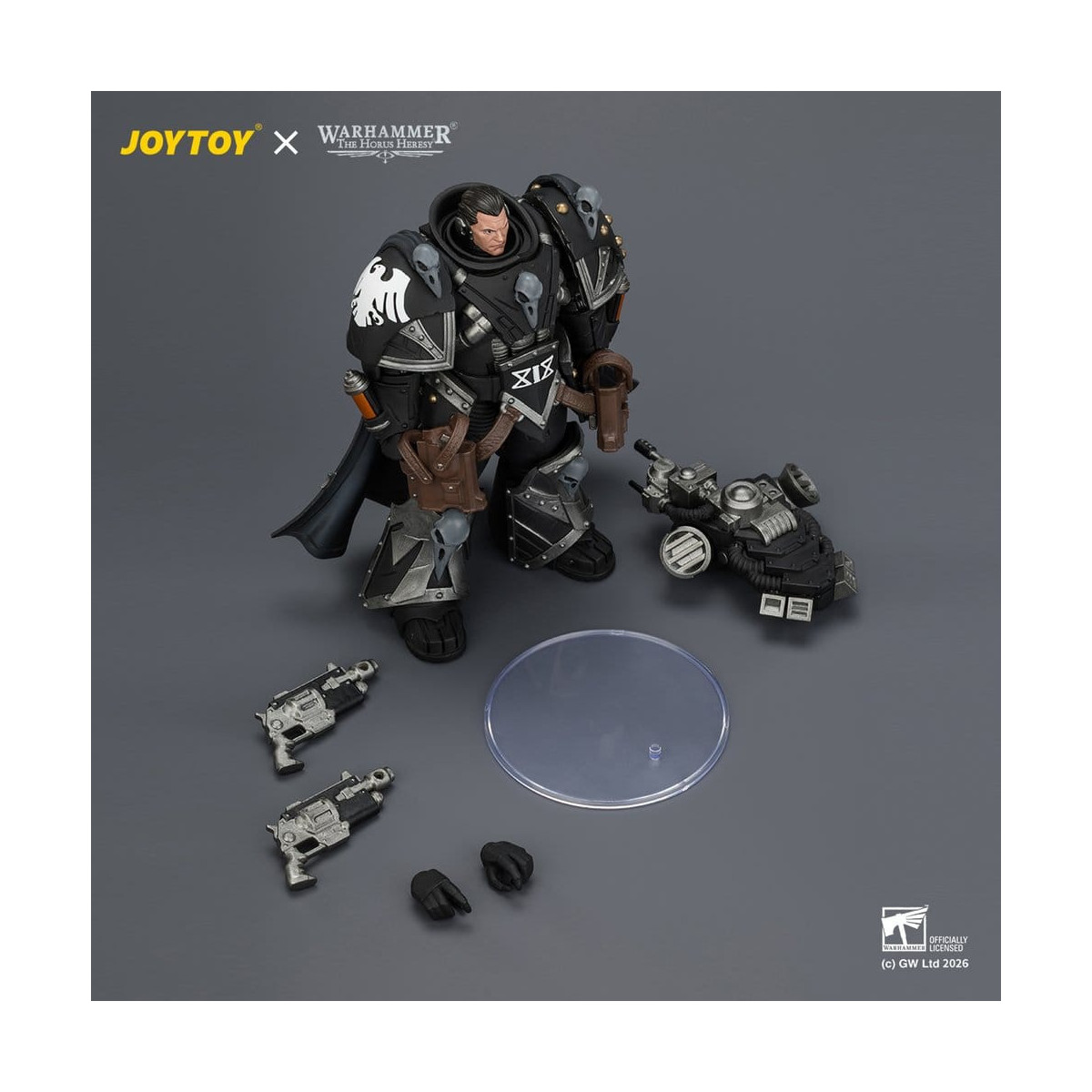JoyToy Space Marines - Raven Guard - Kaedes Nex, the Blood Crow with Fulcrum hand cannons 1/18 - Warhammer 40k