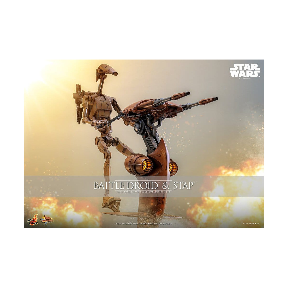Hot Toys - Battle Droid & STAP MMS 1/6 - Star Wars: The Phantom Menace MMS887