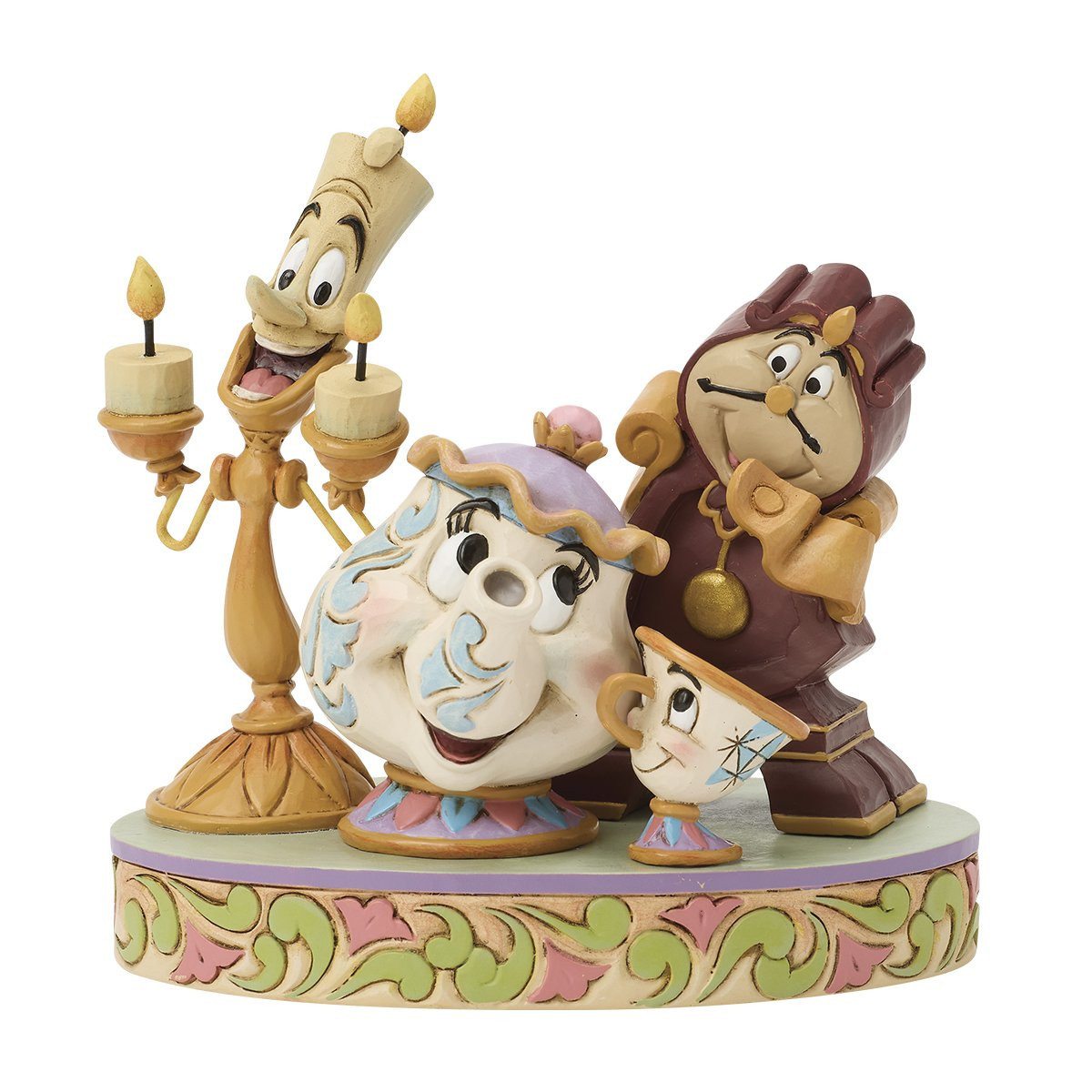 Enesco Beauty and the Beast - LUMIERE, MRS POTT, CHIP & COGSWORTH - Disney Traditions by Jim Shore