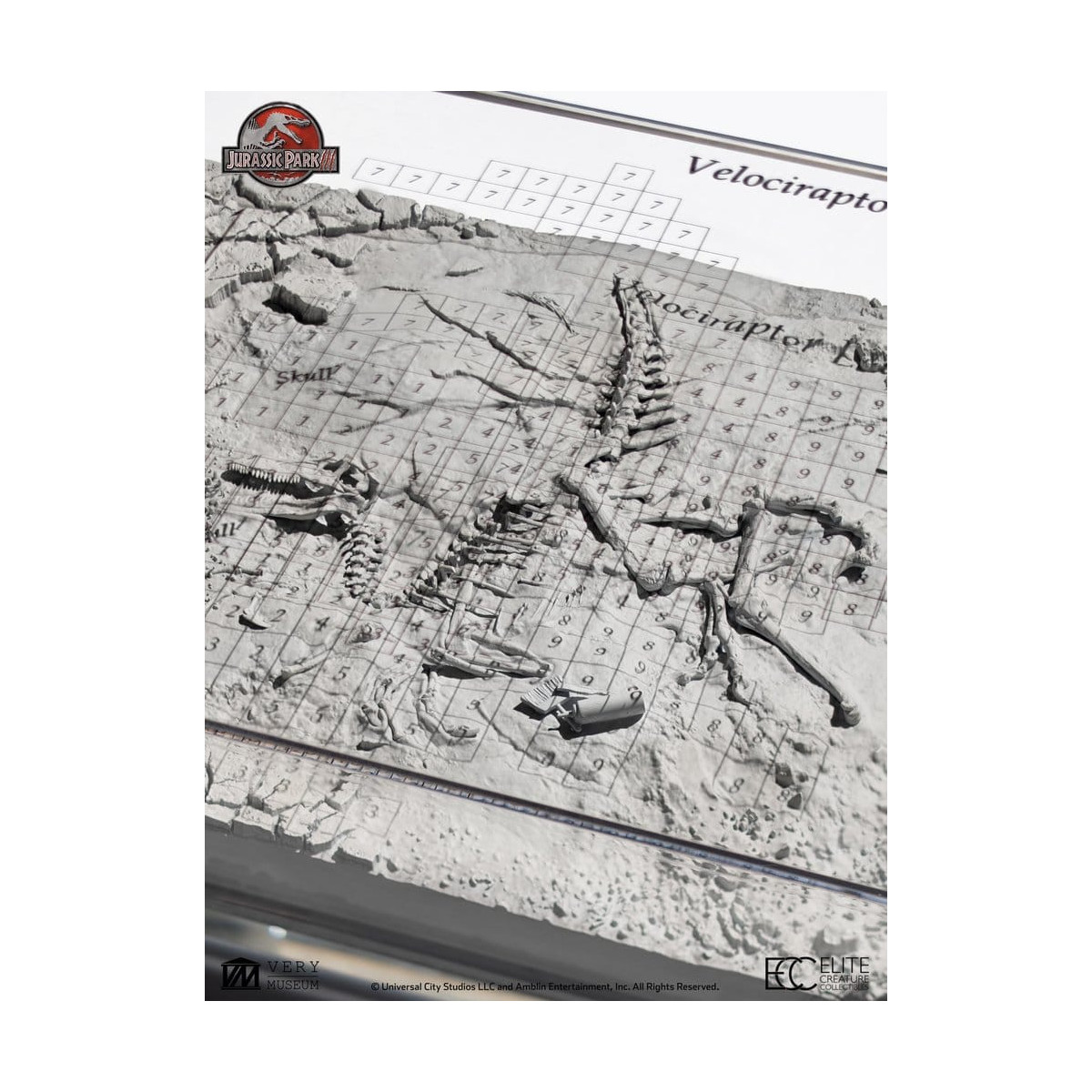 ECC Elite Creature Collectibles - Jurassic Park 3 Velociraptor Excavation Map