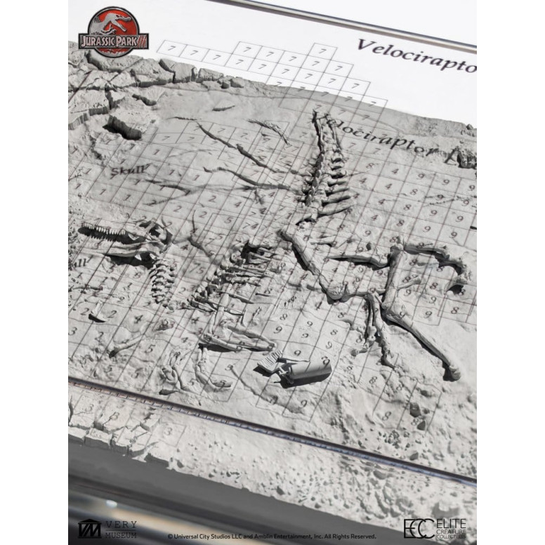 ECC Elite Creature Collectibles - Jurassic Park 3 Velociraptor Excavation Map