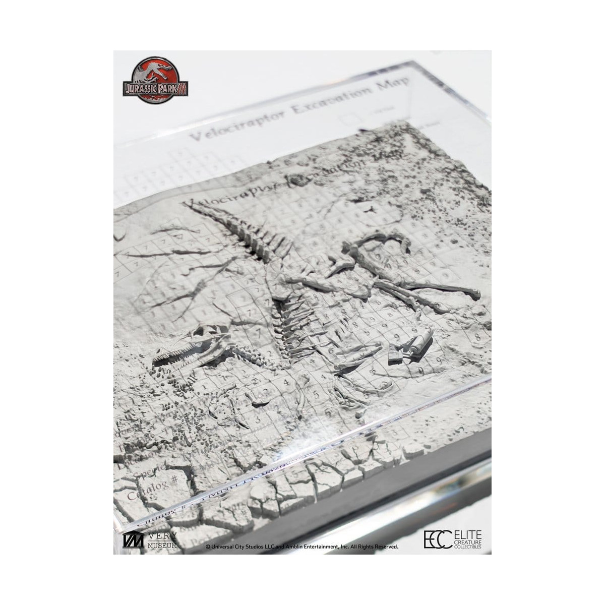 ECC Elite Creature Collectibles - Jurassic Park 3 Velociraptor Excavation Map