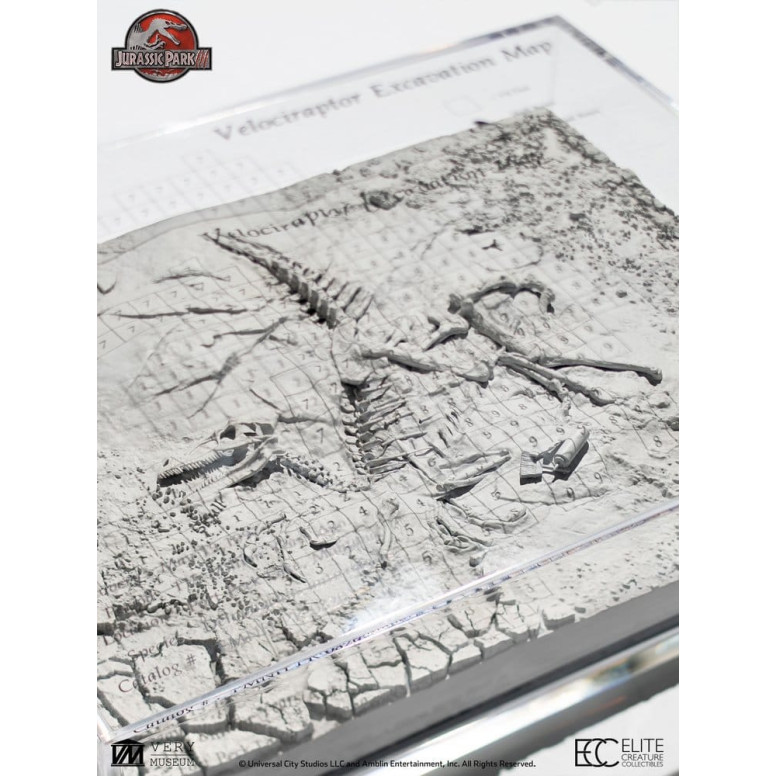 ECC Elite Creature Collectibles - Jurassic Park 3 Velociraptor Excavation Map