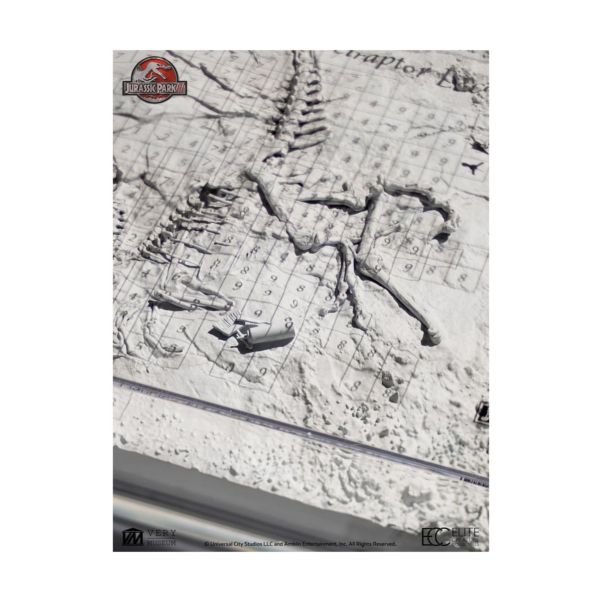 ECC Elite Creature Collectibles - Jurassic Park 3 Velociraptor Excavation Map