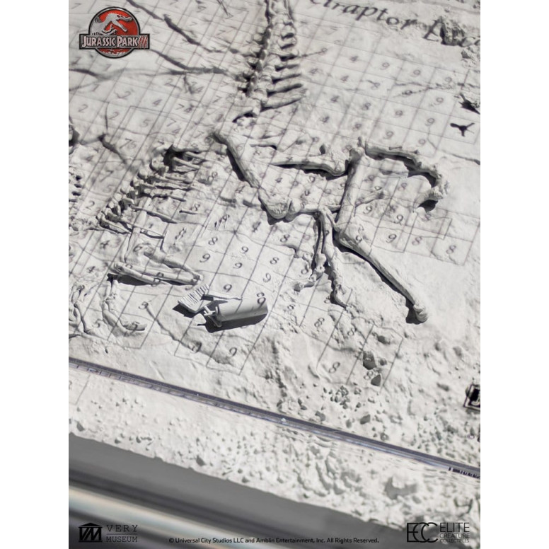ECC Elite Creature Collectibles - Jurassic Park 3 Velociraptor Excavation Map